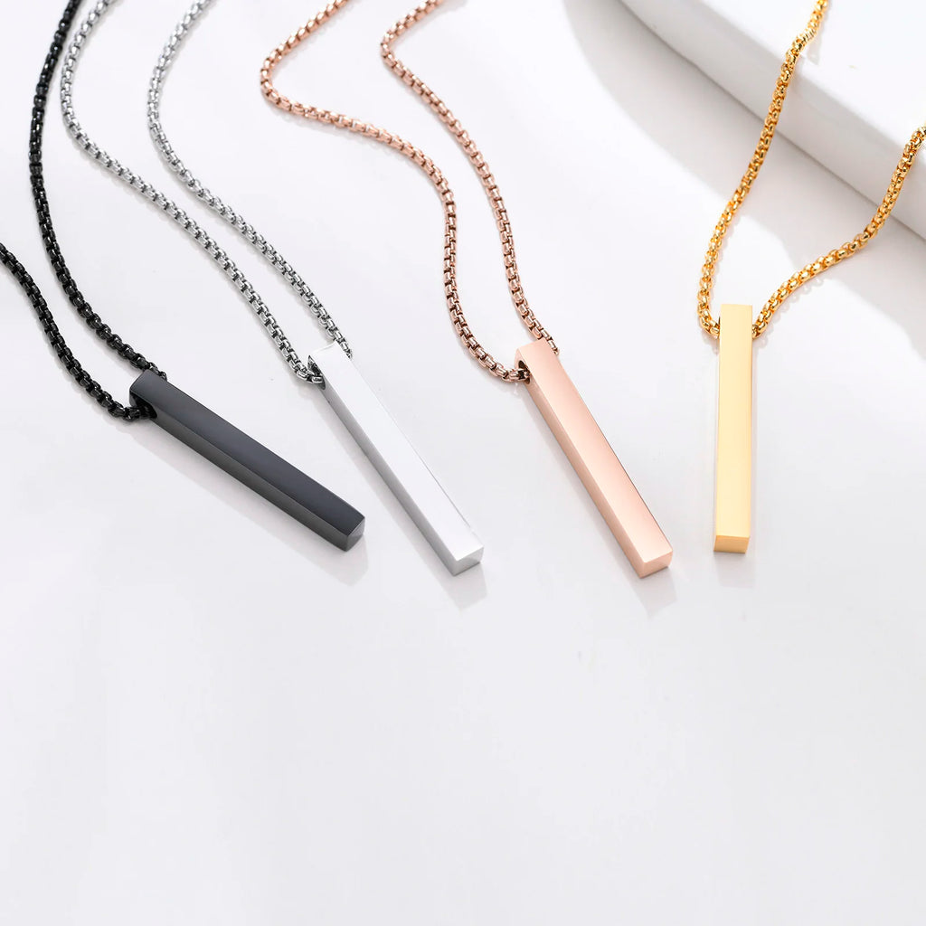 PENDRA Rectangle Bar Pendant Necklace