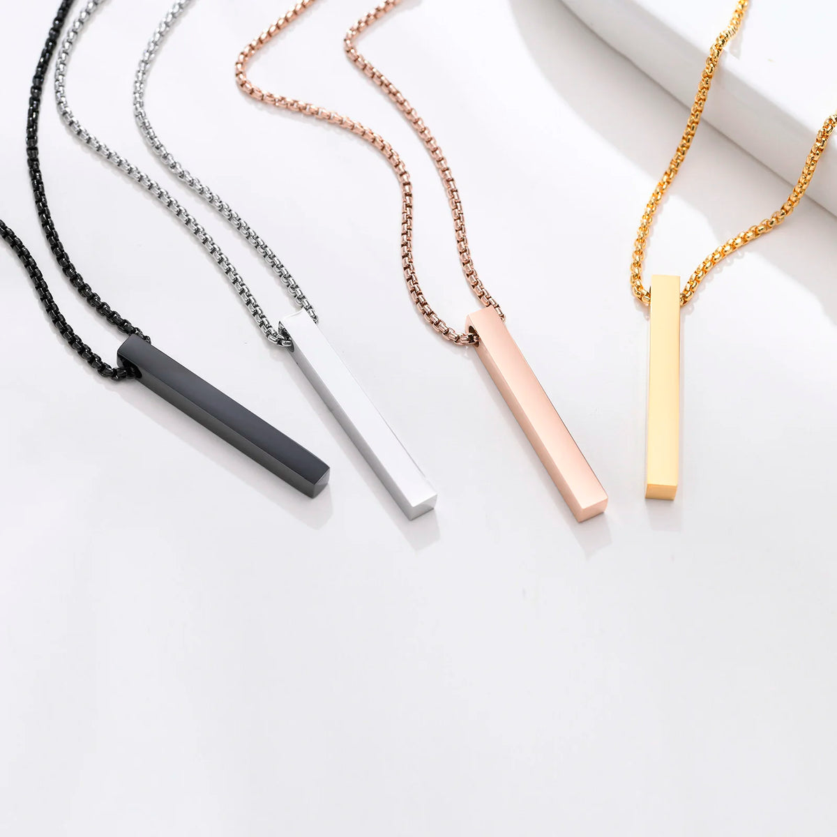PENDRA Rectangle Bar Pendant Necklace