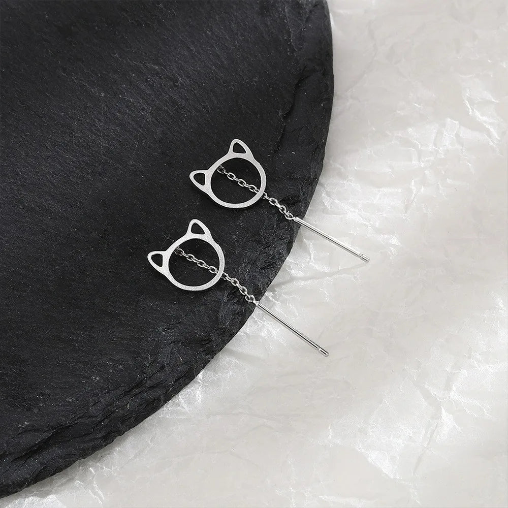 PENDRA Hollow Out Sterling Silver Earrings