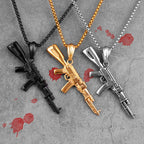 PENDRA Gun Boyfriend Steel Necklace