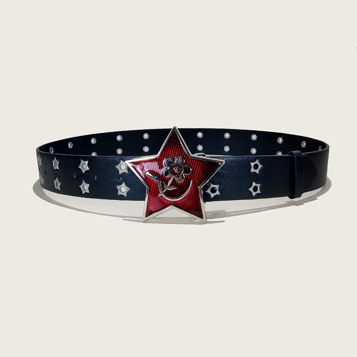 Trend Rivet Belt Heavy Metal Belt Men Women Punk Nightclub Rock Style Belt Jeans Belt Y2K Belt Fashion Decoration Women' Belt