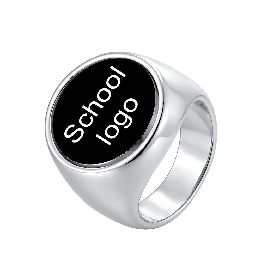 PENDRA Custom School Emblem Steel Ring
