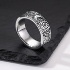 PENDRA Sun Moon Bend Steel Ring