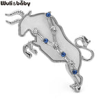 PENDRA 2 Colors Shell Taurus Brooch