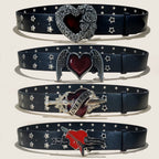 PENDRA Koraellea Leather Eyelet Gothic Belt