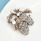 PENDRA Pine Vintage Pine-Nut Christmas Brooch