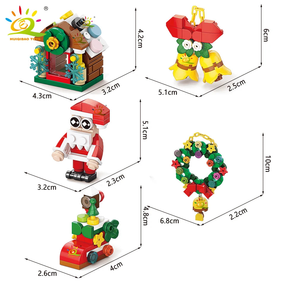 PENDRA Elk Deer Santa Building Set