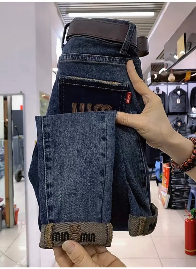 Y2k Women Jeans 2024 New High-waisted Large Size Women's Pants Radish Haren Pants Thin Stretch Nine Points Daddy Pants Fashion