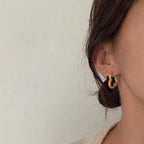 PENDRA Starfish 925 Sterling Silver Hoop Earrings