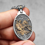 PENDRA Jesus Angel Virgin Steel Necklace