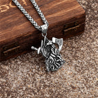 PENDRA Vikings Norse Leather Necklace