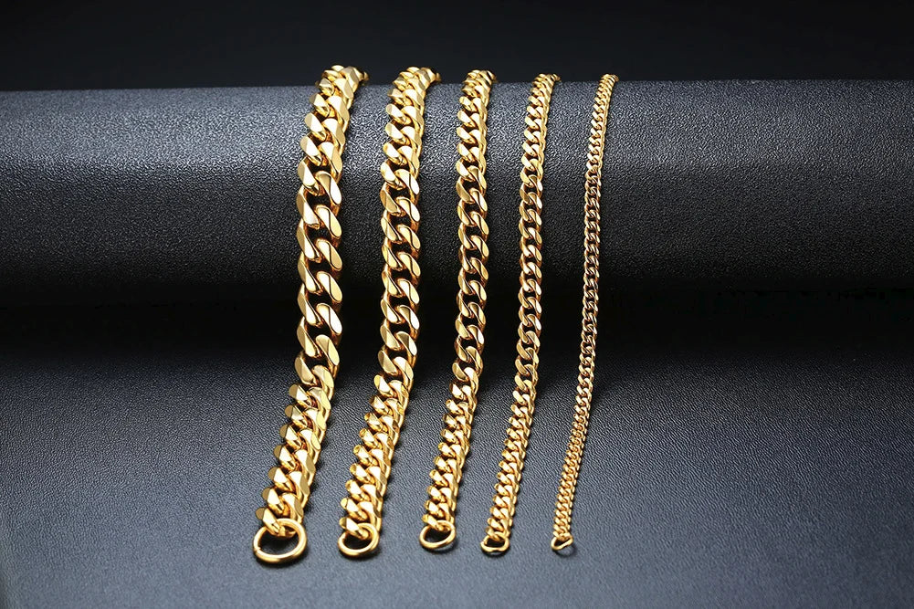 PENDRA Cuban Curb Thin Bracelet
