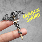 PENDRA Dragon Slaying Sword Steel Necklace