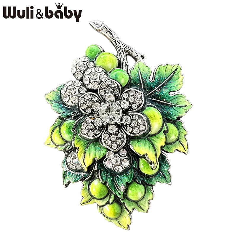 PENDRA Berryelle Vintage Berry Flower Brooch