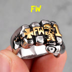 PENDRA Fist Punch Skull Steel Ring