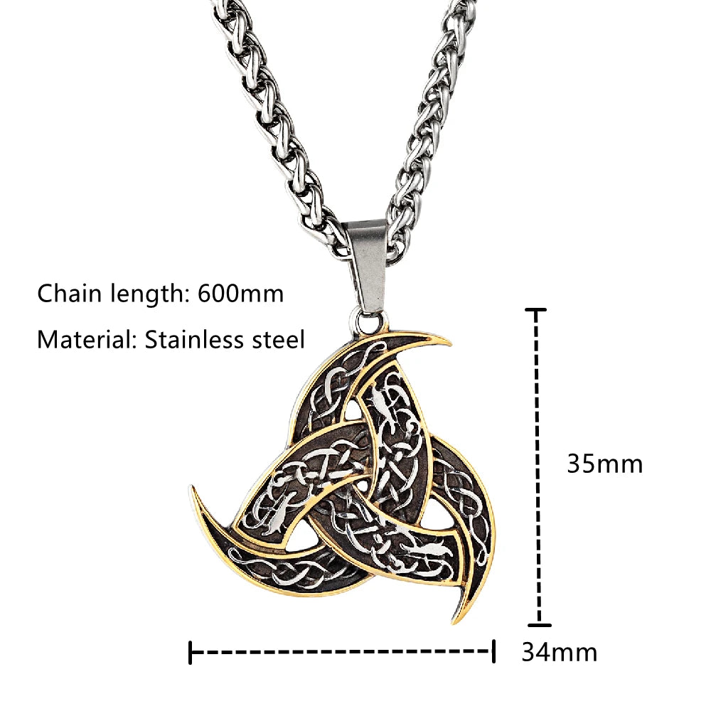 PENDRA Celtic Knot Viking Necklace
