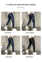 New Harajuku Fashion Trendy Spring Autumn Slim Fit Casual Jeans for Men Vintage Tapered Pencil Pants Stretch Boyfriend Jeans