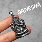 PENDRA Hinduism Ganesha Steel Necklace