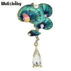 PENDRA Lotuselle Waterdrop Lotus Flower Brooch