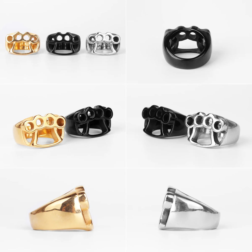 PENDRA Fight Boxing Knuckles Steel Ring