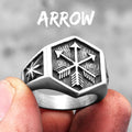 Arrow of Eros Stainless Steel Mens Rings Unique Charm Punk for Couple Male Boyfriend Biker Jewelry Creativity Gift Wholesale