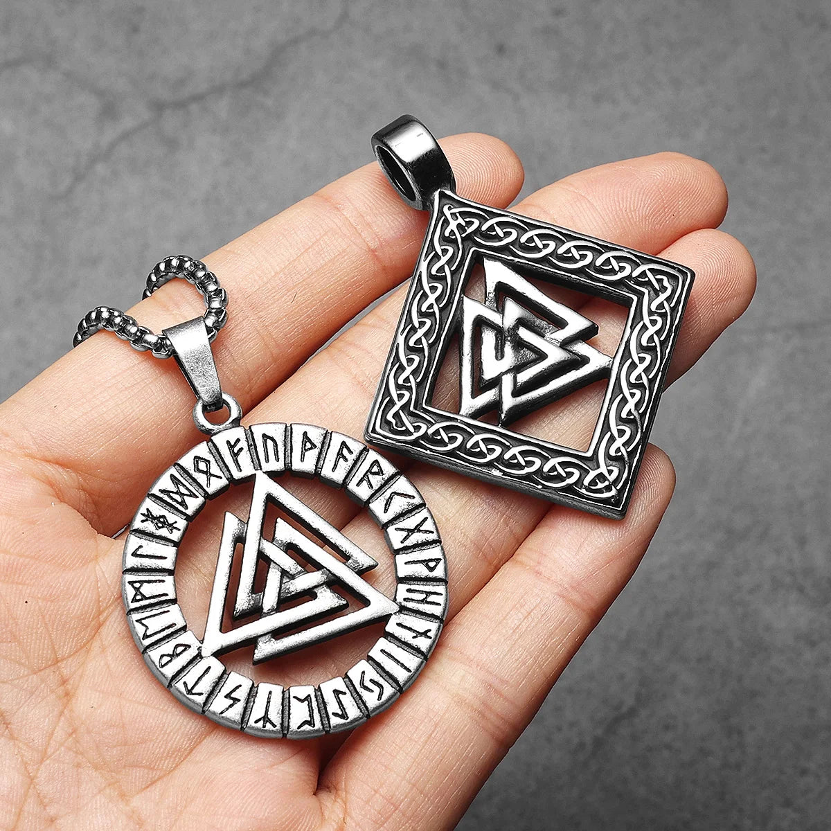Retro Viking Runes Odin Men Necklaces Stainless Steel Pendant Chain Women Punk Fashion Jewelry New In Accessories Gift Wholesale