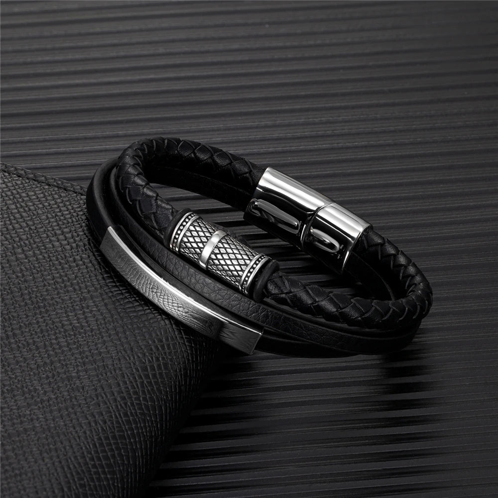 PENDRA Rune Classic Leather Bracelet