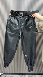 PENDRA PU Leather Warm Pants