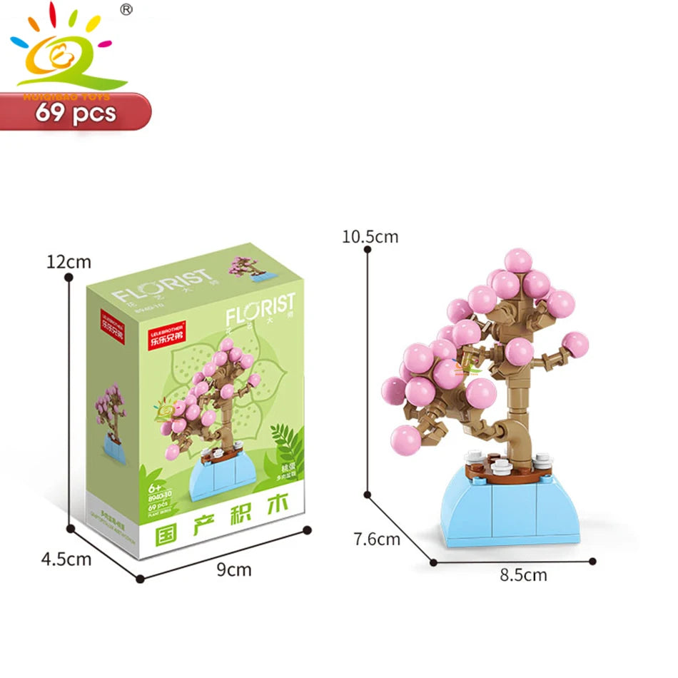 PENDRA Succulent Potted Floral Building Set