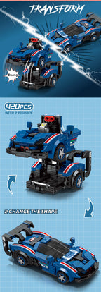 PENDRA Transfrom Racing Robot Building Set