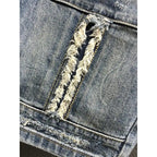 Summer Casual Denim Knee Length Jeans Shorts for Men with Ripped Holes Boyfriend Classic Streetwear Luxury Jeans Shorts for Men