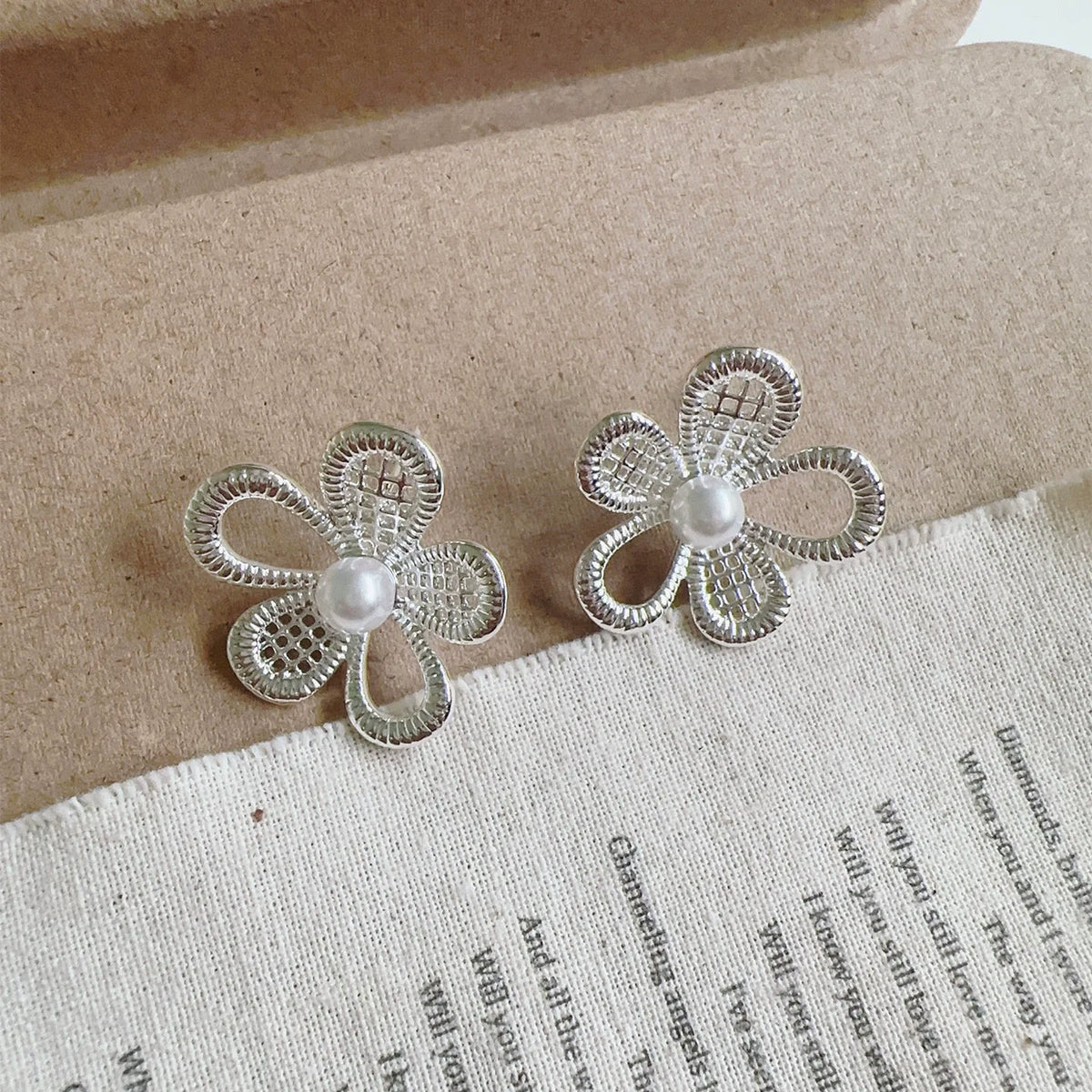 PENDRA Liquid Lava Sterling Silver Earrings