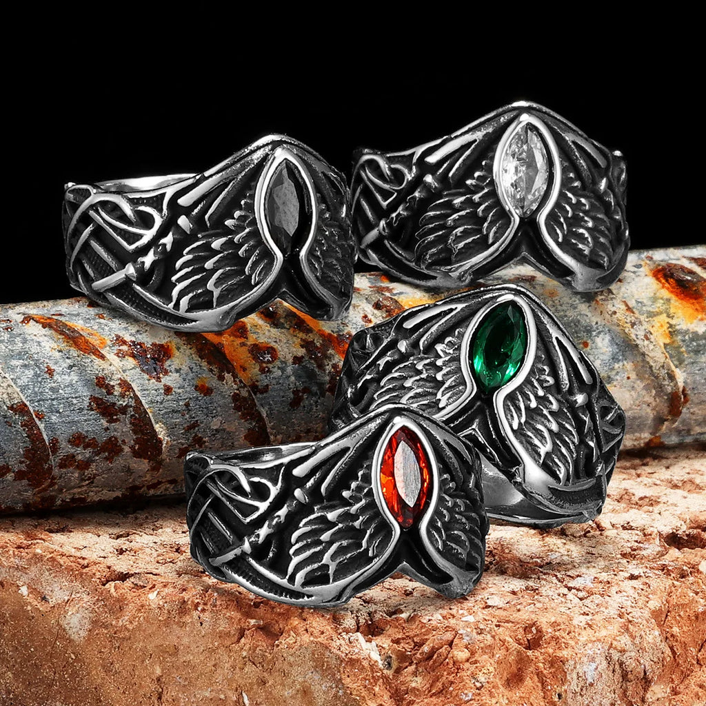 PENDRA Fallen Angel Wings Steel Ring