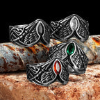 PENDRA Fallen Angel Wings Steel Ring
