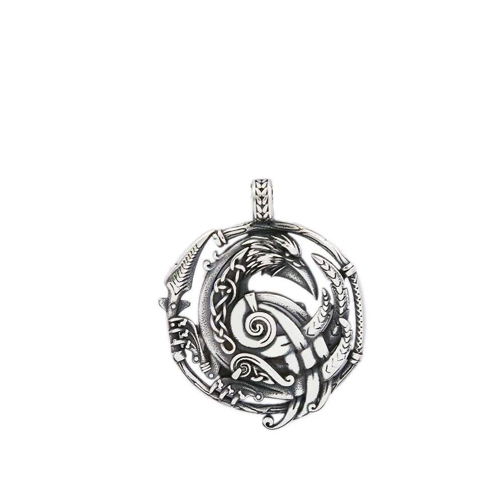 PENDRA Odinraven Vintage Viking Odin Raven Pendant