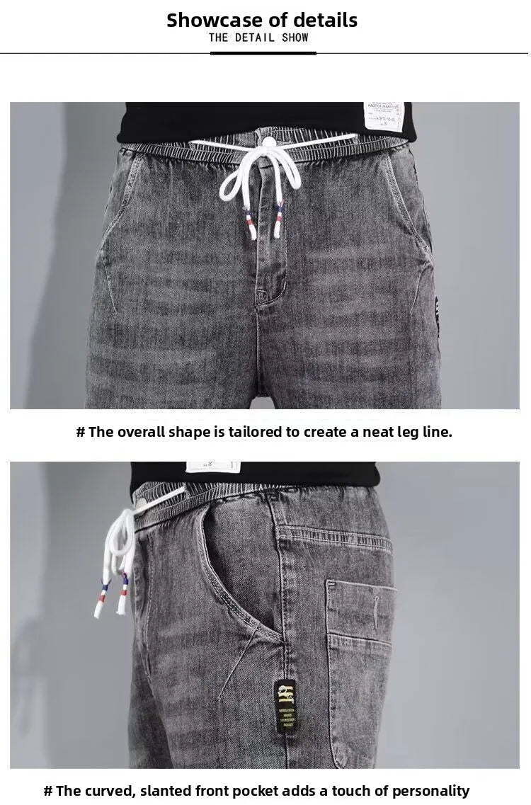 PENDRA Elastic Waist Thin Pants