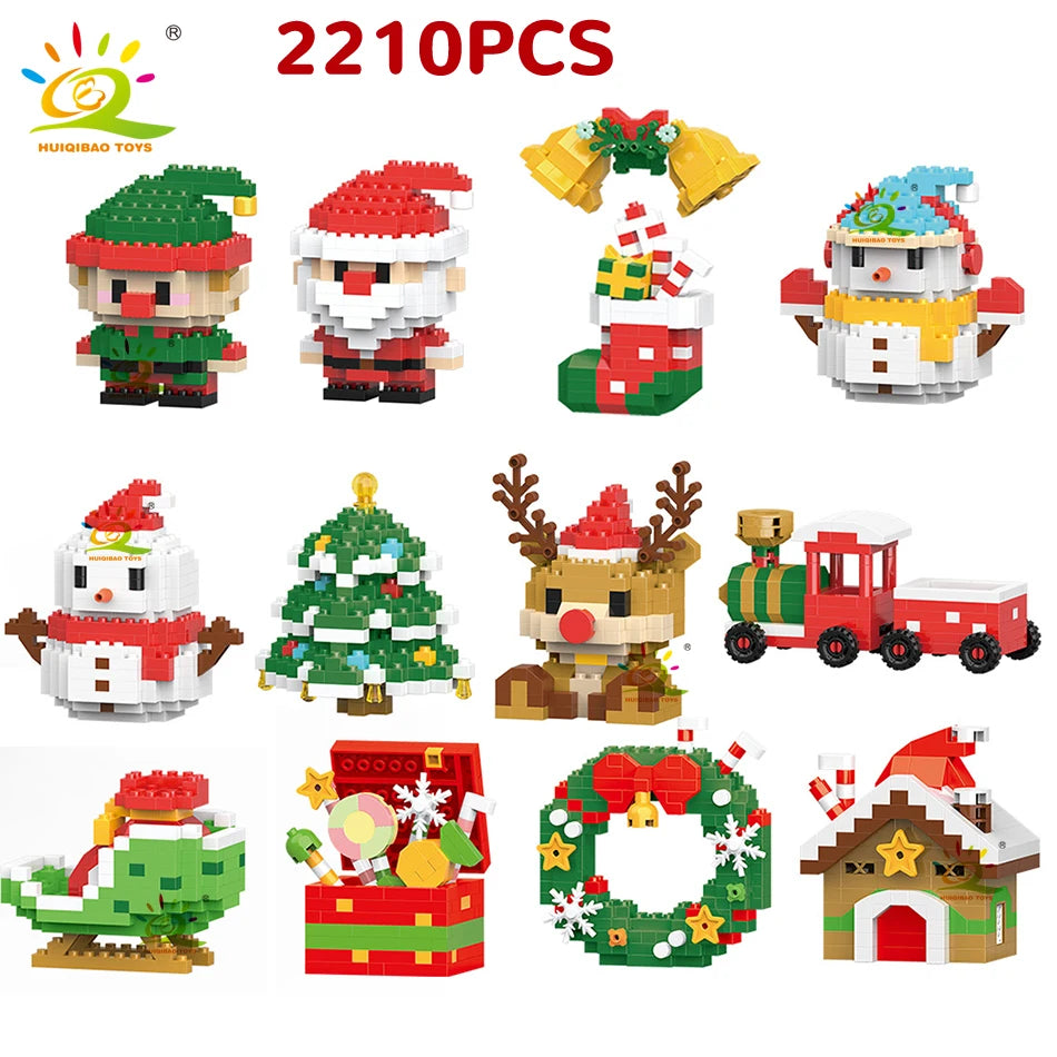 PENDRA Elk Deer Santa Building Set
