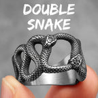 PENDRA Snake Animal Biker Steel Ring