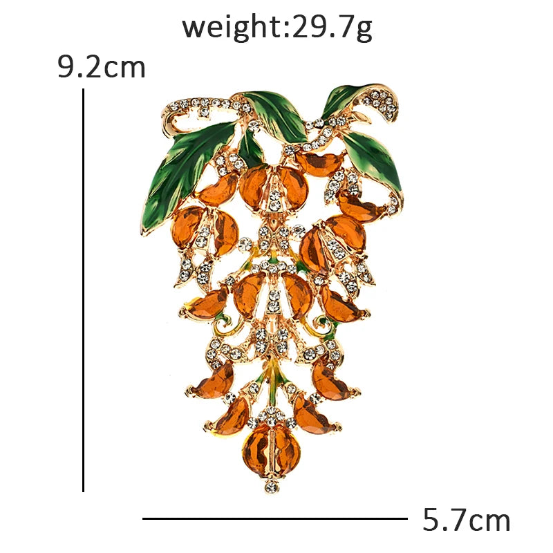 PENDRA Florabelle Vintage Big Flower Brooch