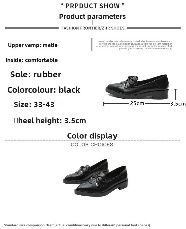 PENDRA Leather Platform British Small Shoes