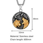 PENDRA Wolf Vintage Viking Necklace