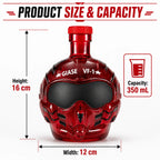 PENDRA Pilot Helmet 350ml Glass Whiskey Decanter