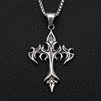 PENDRA Flamecross Gothic Flame Cross Pendant