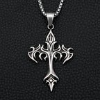 PENDRA Flamecross Gothic Flame Cross Pendant