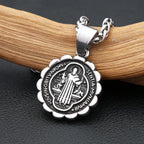 PENDRA Benedictus Vintage Catholic Saint Benedict Pendant