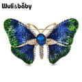 PENDRA Enamel Gradient Butterfly Brooch