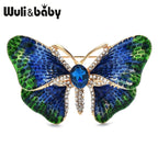PENDRA Enamel Gradient Butterfly Brooch