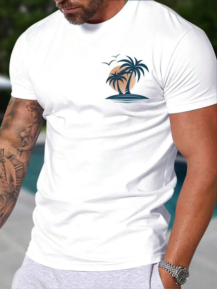PENDRA Hawaiian Print Are T-Shirt