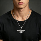 PENDRA Faravahar Eagle Pendant Necklace