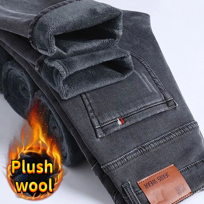 PENDRA Plush Wool Korean Jeans